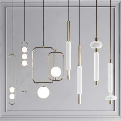 现代吊灯3D模型下载